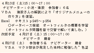 eLXg {bNX: S13iy)15F00`17F00@ irQ[^[FrE  QҁFUua`   ҂̉ɂuIWij[@@v𕜏KB@@Excel@ eLXg245`254@@@f[^x[X@\@I[gtB^̊TvwK@iI[gtB^FŌւŉĊyށBj\@S27iyj15F00`17F00 @@@@@ @irQ[^@qS27iyj@Q҂T@irQ[^[@q@ua`@}Nɕ׋hFh